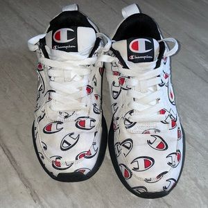 Barely worn champion logo sneakers